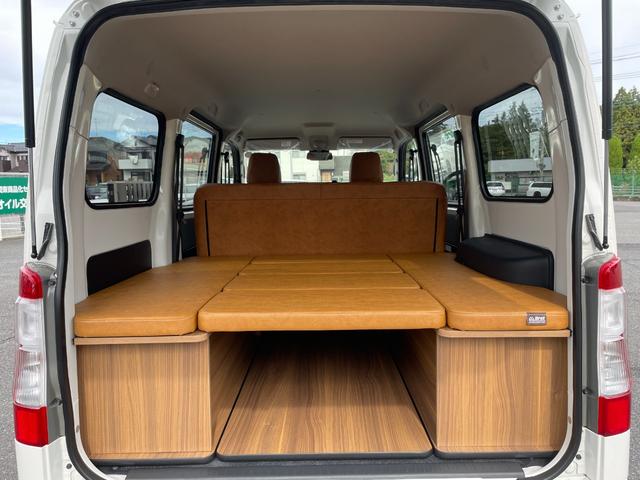 タウンエースバン GL 自社新車仕入れカスタム MGRベッドキット リフトアップ エクストリームJ新品14インチアルミホイール マキシスバックショット新品タイヤ グレイスシートカバー インテリアパネル リアヒーター スマアシ(64枚目)