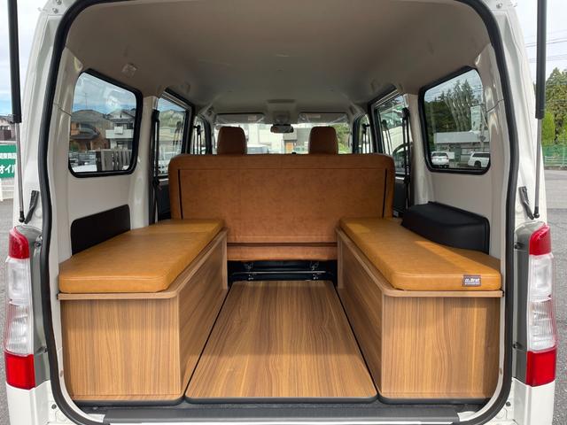 タウンエースバン GL 自社新車仕入れカスタム MGRベッドキット リフトアップ エクストリームJ新品14インチアルミホイール マキシスバックショット新品タイヤ グレイスシートカバー インテリアパネル リアヒーター スマアシ(65枚目)