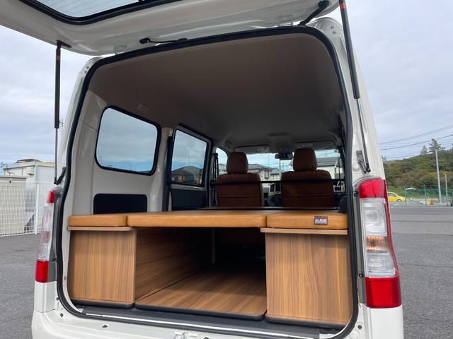 タウンエースバン GL 自社新車仕入れカスタム MGRベッドキット リフトアップ エクストリームJ新品14インチアルミホイール マキシスバックショット新品タイヤ グレイスシートカバー インテリアパネル リアヒーター スマアシ(67枚目)
