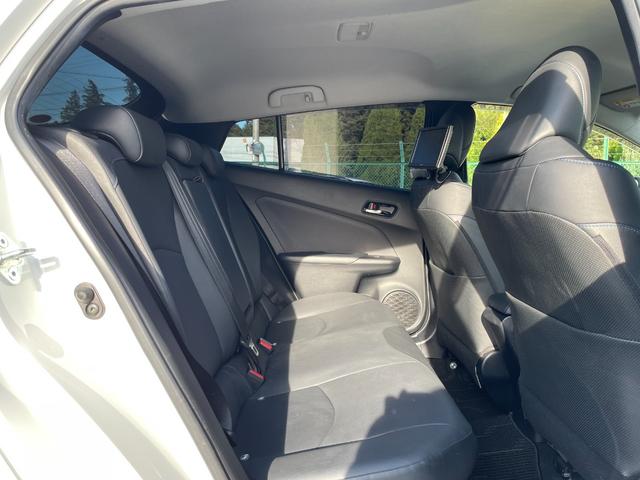 プリウス Sツーリングセレクション セーフティセンス モデリスタフルエアロ 後席モニター ALPINE9インチナビ バックカメラ レーダークルーズコントロール LEDオートライト オートハイビーム レザーシート 前席シートヒーター(22枚目)