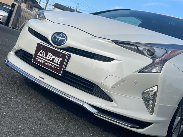 プリウス Sツーリングセレクション セーフティセンス モデリスタフルエアロ 後席モニター ALPINE9インチナビ バックカメラ レーダークルーズコントロール LEDオートライト オートハイビーム レザーシート 前席シートヒーター(35枚目)