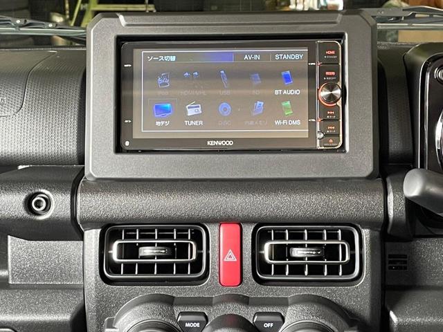 ジムニー ＸＣ　ＫＬＣフロントグリル　２インチリフトアップ　ジオランダーＸ－ＡＴラジアルタイヤ　ＴｒｉｐＢａｓｋｅｔルーフラック　ＴＨＵＬＥベースキャリア　ｔｈｅＲＯＯＴＳ　Ｆ／Ｒバンパー　ＫＥＮＷＯＯＤ７インチナビ（8枚目）