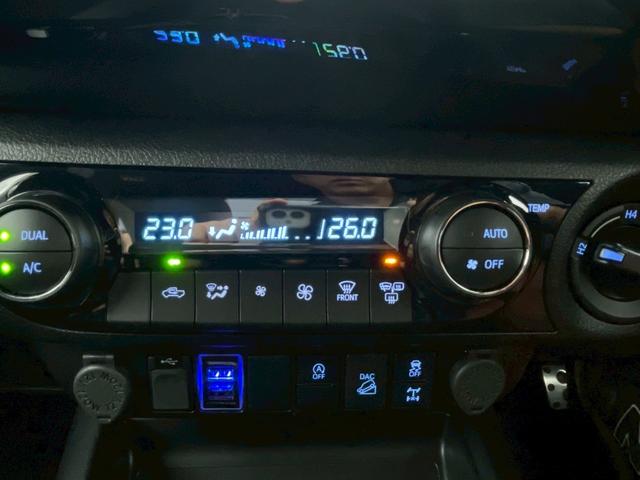 ハイラックス Ｚ　ＧＲスポーツ　リフトアップ　減衰調整式ショック　ＫＭＣ／ＡＺＴＥＣ新品アルミホイール　ＴＯＹＯオープンカントリー新品タイヤ　トノカバー　ベッドライナ　ディスプレイオーディオ　全方位カメラ　クルコン　ＥＴＣ２．０（36枚目）
