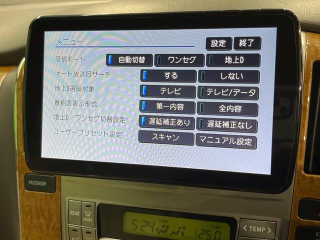 アルファードＧ ＭＳ　プライムセレクション　４ＷＤ　禁煙車　大画面ナビ　両側電動スライドドア　レザー調シート　ＨＩＤヘッドライト　サンルーフ　パワーリアゲート　ＥＴＣ　Ｂｌｕｅｔｏｏｔｈ接続　フルセグＴＶ　ＣＤ＆ＤＶＤ再生（4枚目）