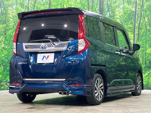 ルーミー カスタムG 4WD フルエアロ 両側電動ドア バックカメラ 禁煙車 スマートキー LEDヘッド ETC クルコン オートライト オートエアコン 純正14インチアルミ Bluetooth CD DVD再生(17枚目)