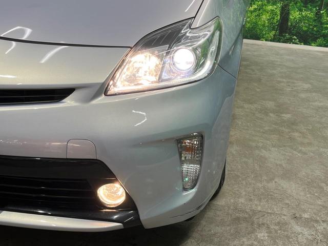 プリウス S SDナビ バックカメラ ハーフレザーシート スマートキー HIDヘッド ビルトインETC オートライト オートエアコン 純正15インチアルミ(13枚目)