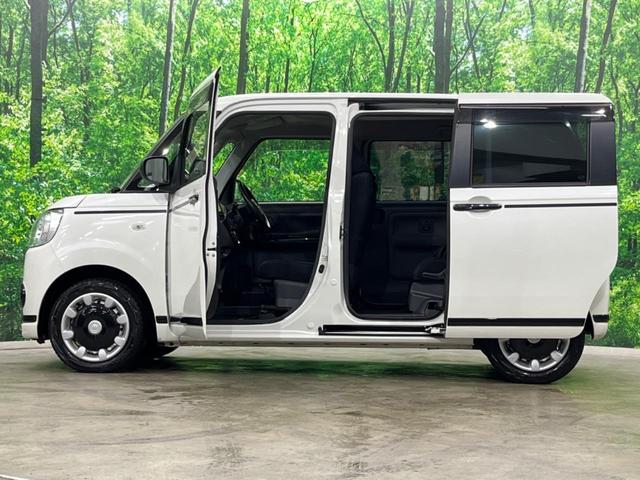 ムーヴキャンバス ＧブラックアクセントＶＳ　ＳＡＩＩＩ　４ＷＤ　両側電動ドア　ＳＤナビ　全周囲カメラ　寒冷地仕様　衝突被害軽減システム　禁煙車　シートヒーター　ドラレコ　スマートキー　ＨＩＤヘッド　オートハイビーム　オートライト　オートエアコン（48枚目）