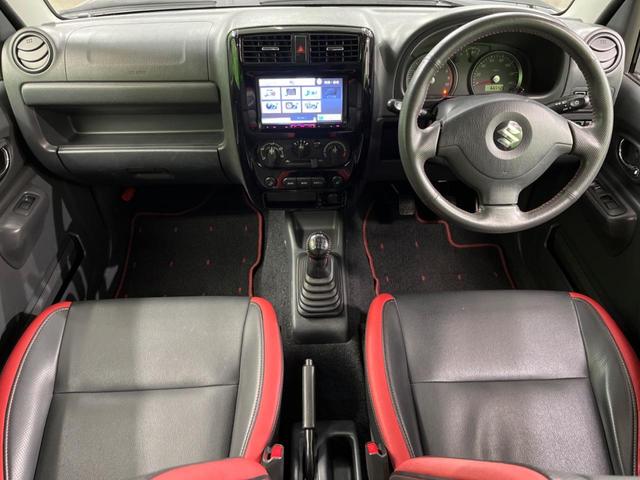 ジムニー クロスアドベンチャー 4WD MT車 SDナビ 禁煙車 レザーシート シートヒーター 純正16インチアルミ CD DVD再生 地デジ(2枚目)