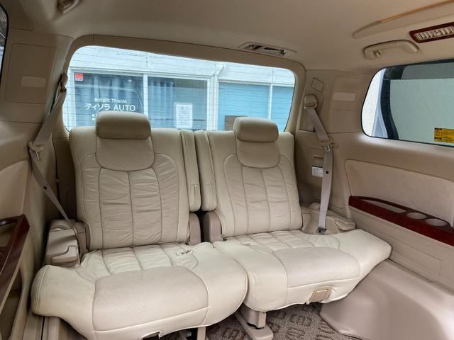 アルファード ２４０Ｘ　（車検２年）　エアロ　ローダウン　ＬＥＤテール　１８インチＡＷ　ナビ　ＴＶ　バックカメラ　ＥＴＣ　後席用フリップダウンモニター　クリアランスソナー　左Ｒパワースライドドア　タイミングチェーンエンジン（46枚目）
