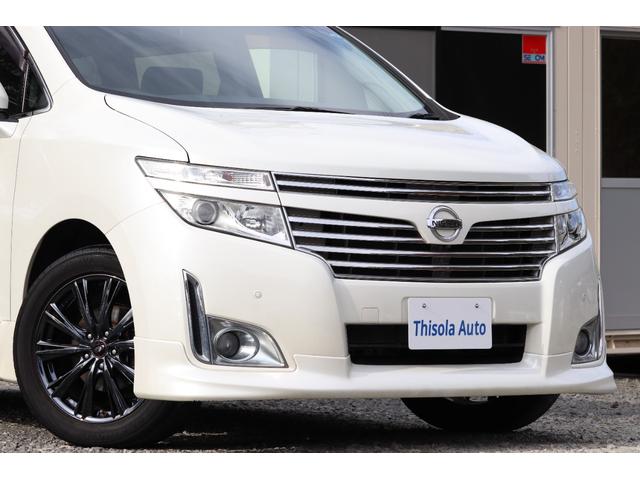 エルグランド 250ハイウェイスター (車検2年)ナビ フルセグTV Bluetoothオーディオ 360°カメラ 後席用フリップダウンモニター クリアランスソナー 両側電動スライドドア 黒半革 オットマン タイミングチェーンエンジン(3枚目)