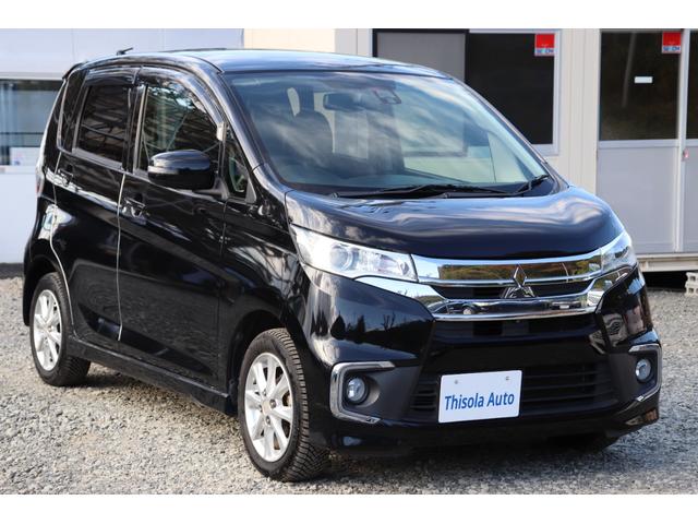 eKカスタム Gセーフティパッケージ (車検2年)走行8.5万km台 ナビ TV 全周囲カメラ Blueotthオーディオ シートヒーター HIDオートライト アイドリングストップ 衝突被害軽減システム タイミングチェーンエンジン(5枚目)