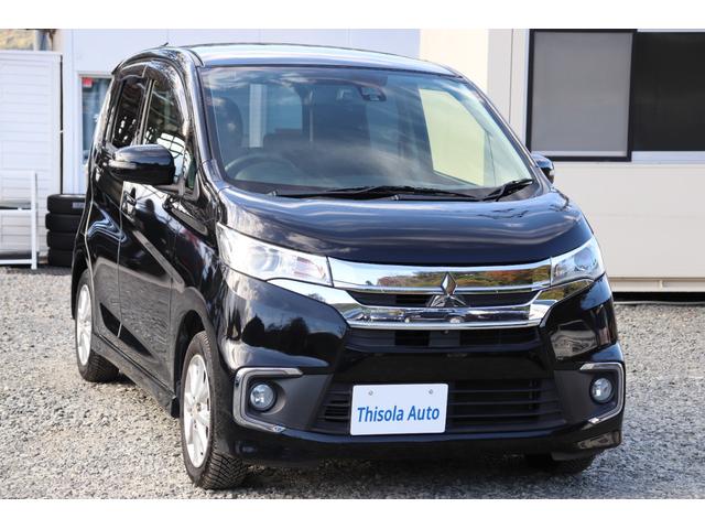 eKカスタム Gセーフティパッケージ (車検2年)走行8.5万km台 ナビ TV 全周囲カメラ Blueotthオーディオ シートヒーター HIDオートライト アイドリングストップ 衝突被害軽減システム タイミングチェーンエンジン(6枚目)