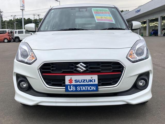 スイフト RS 3型 ディスプレイオーディオ *アウトレット* ディスプレイオーディオ スズキセーフティーサポート 衝突被害軽減システム 横滑り防止機能 衝突安全ボディ 盗難防止システム オートライト プッシュスタート シートヒーター オートエアコン(3枚目)