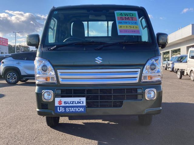 キャリイトラック KX 7型 4WD 5MT 4WD デフロック 純正CDオーディオ スズキセーフティーサポート 衝突被害軽減システム アイドリングストップ 横滑り防止機能 衝突安全ボディ キーレスエントリー(3枚目)