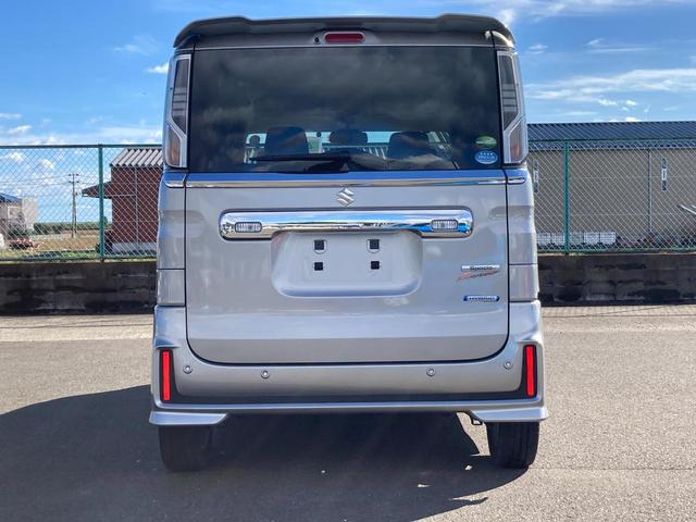 スペーシアカスタム HYBRID GS ナビ・ETC *アウトレット* ナビ ETC 4WD スズキセーフティーサポート 衝突被害軽減システム アイドリングストップ 横滑り防止機能 衝突安全ボディ 盗難防止システム オートライト スライドドア プッシュスタート(4枚目)