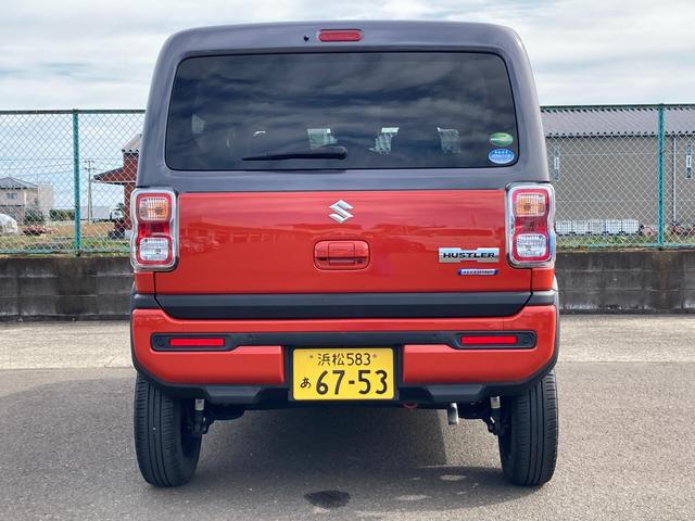 ハスラー HYBRID X バックカメラ スズキセーフティーサポート 衝突被害軽減システム アイドリングストップ 横滑り防止機能 衝突安全ボディ 盗難防止システム オートライト プッシュスタート シートヒーター オートエアコン(3枚目)