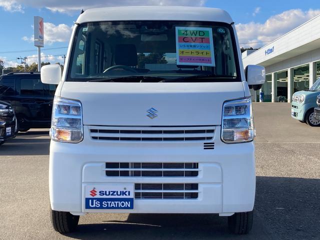 エブリイ PC 6型 4WD CVT パートタイム4WD CVT スズキセーフティーサポート 衝突被害軽減システム アイドリングストップ 横滑り防止機能 衝突安全ボディ オートライト スライドドア シートヒーター(2枚目)