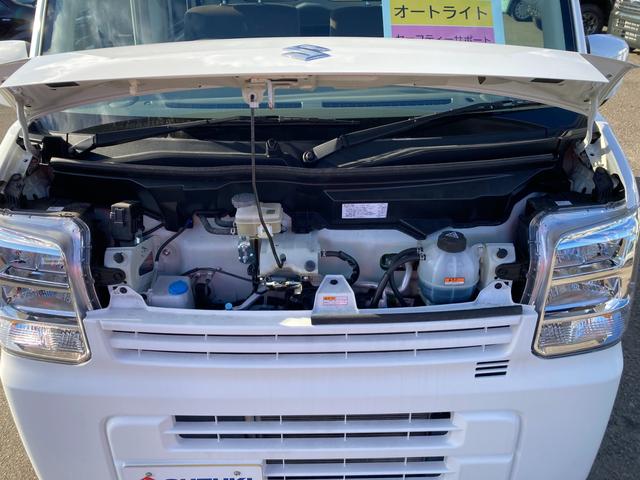 エブリイ PC 6型 4WD CVT パートタイム4WD CVT スズキセーフティーサポート 衝突被害軽減システム アイドリングストップ 横滑り防止機能 衝突安全ボディ オートライト スライドドア シートヒーター(48枚目)