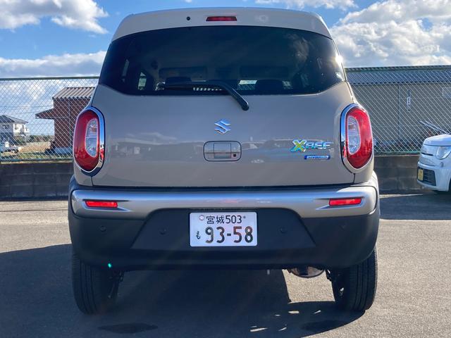 クロスビー HYBRID MV 4型 アダプティブクルーズコントロール スズキセーフティーサポート 衝突被害軽減システム アイドリングストップ 横滑り防止機能 衝突安全ボディ 盗難防止システム オートライト プッシュスタート シートヒーター オートエアコン ターボ(3枚目)