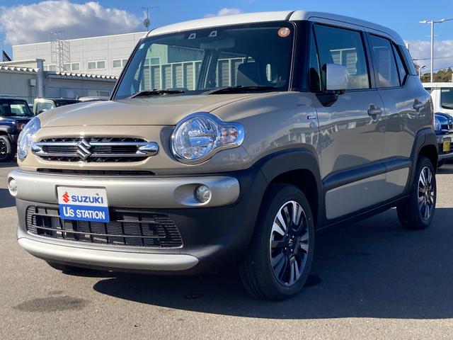 クロスビー HYBRID MV 4型 アダプティブクルーズコントロール スズキセーフティーサポート 衝突被害軽減システム アイドリングストップ 横滑り防止機能 衝突安全ボディ 盗難防止システム オートライト プッシュスタート シートヒーター オートエアコン ターボ(7枚目)