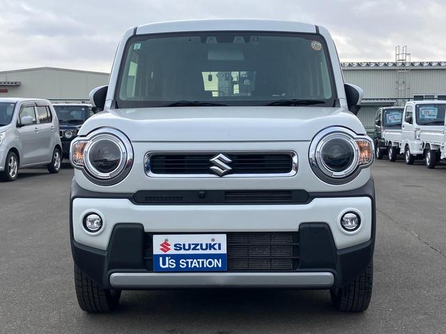 ハスラー ＨＹＢＲＩＤ　Ｘターボ　全方位ナビ　＊アウトレット＊　８インチナビ　全方位カメラ　ドラレコ　ＥＴＣ　スズキセーフティーサポート　衝突被害軽減システム　アイドリングストップ　横滑り防止機能　衝突安全ボディ　盗難防止システム　オートライト　シートヒーター（4枚目）