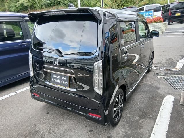 Ｎ－ＷＧＮカスタム Ｌ　ホンダセンシング　純正ナビ　バックカメラ　ＥＴＣ　運転席助手席シートヒーター　ＬＥＤヘッドライト　フォグライト　オートリトラミラー　レザーシート　スマートキー　オートエアコン　アルミホイール　１年保証（2枚目）