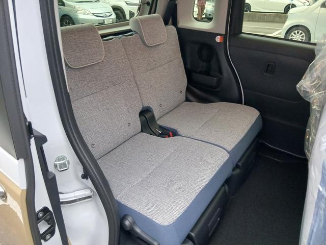 ムーヴキャンバス ストライプスＧ　届出済未使用車　２トーン　９インチディスプレイオーディオ　バックカメラ　ドアバイザー　フロアマット　衝突軽減ブレーキ　両側電動スライドドア　シートヒーター　ホッとカップホルダー　ＨＤＭＩ　６カ月保証（20枚目）