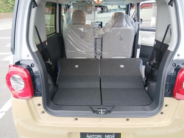 ムーヴキャンバス ストライプスＧ　届出済未使用車　２トーン　９インチディスプレイオーディオ　バックカメラ　ドアバイザー　フロアマット　衝突軽減ブレーキ　両側電動スライドドア　シートヒーター　ホッとカップホルダー　ＨＤＭＩ　６カ月保証（23枚目）