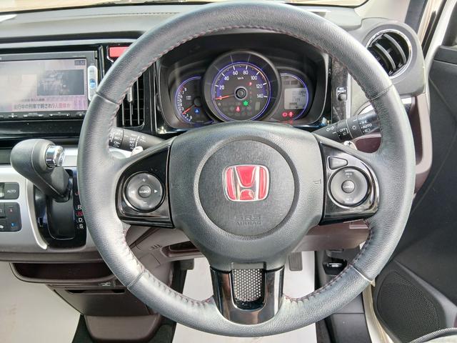 N-WGNカスタム G・ターボパッケージ 4WD ターボ あんしんパッケージ HIDヘッドライト フォグライト ワンセグナビ バックカメラ ETC ハーフレザーシート オートエアコン スマートキー プッシュスタート アルミホイール 1年保証(6枚目)