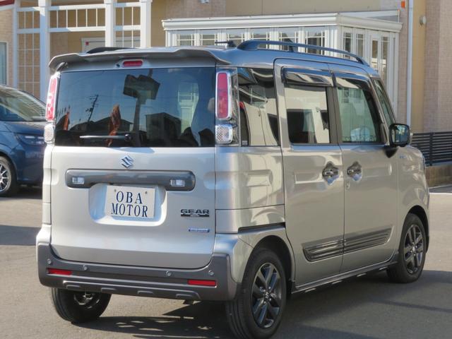 スペーシアギア ハイブリッドＸＺ　ターボ　スズキコネクト・純正メモリーナビ・バックカメラ・フルセグＴＶ・ＤＶＤ再生・Ｂｌｕｅｔｏｏｔｈ・純正アルミ・全方位カメラ・スマートキー・シートヒーター・両側パワースライドドア・衝突軽減ブレーキ・ＥＳＣ（7枚目）