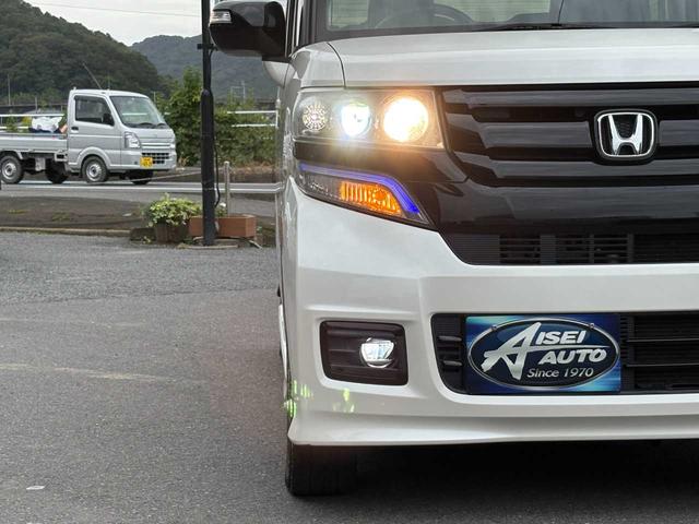 N-BOXカスタム 2トーンカラースタイル G・ターボLパッケージ ナビ TV CD DVD Bluetooth バックカメラ ETC クルーズコントロール ハーフレザーシート 両側パワースライドドア 純正15インチアルミ 衝突軽減ブレーキ 整備・保証・鑑定書付き(12枚目)