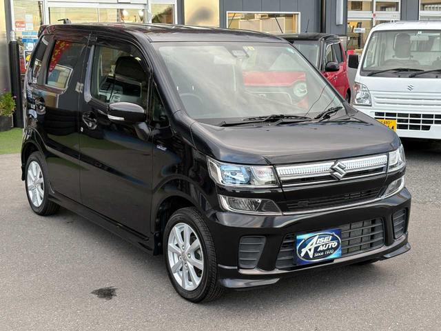 ワゴンR ハイブリッドFZ 新品夏タイヤ CD LEDヘッドライト 純正14インチアルミ 衝突軽減ブレーキ アイドリングストップ スマートキー プッシュスタート オートエアコン 整備・保証付き(3枚目)