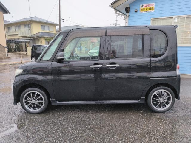 タント カスタムＸリミテッド　（車検令和９年４月）基本装備フル装備　左側電動スライドドア　社外ＨＤＤナビ地デジＴＶ　スマートキー　電格ミラー　インパネＣＶＴ　社外１５インチＡＷ　タイミングチェーンエンジン（9枚目）
