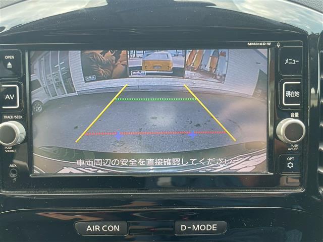 ジューク １５ＲＸ　Ｖセレ　パーソナライゼーション　純正ＳＤナビ（ＣＤ、ＤＶＤ、Ｂｌｕｅｔｏｏｔｈ、ワンセグ）　バックカメラ　アイドリングストップ　衝突被害軽減ブレーキ　横滑り防止　ウィンカーミラー　純正フロアマット　ドアバイザー（11枚目）