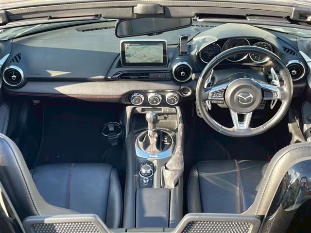 ロードスター Sレザーパッケージ BOSEサウンド メーカーナビ バックカメラ 黒レザーシート シートヒーター ブラインドスポットモニター レーンキープアシスト パドルシフト フルセグTV Bluetooth DVD再生 ETC(2枚目)