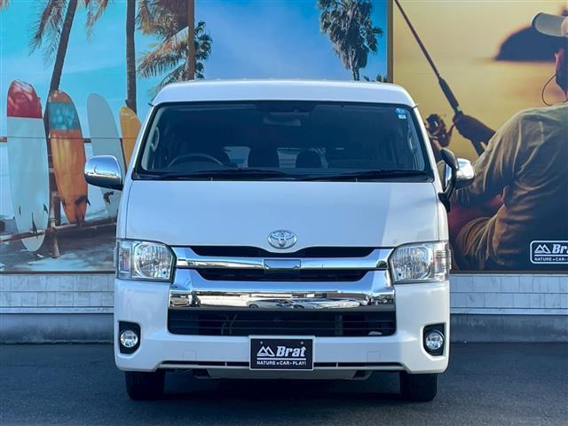 ハイエースワゴン 　パナソニックＳＤナビ（ＣＤ　Ｂｌｕｅｔｏｏｔｈ　ワンセグＴＶ）　ＡＣ１００Ｖコンセント　ＥＴＣ　片側パワースライドドア　衝突軽減ブレーキ　レーンキープアシスト　オートハイビーム　オートライト（4枚目）