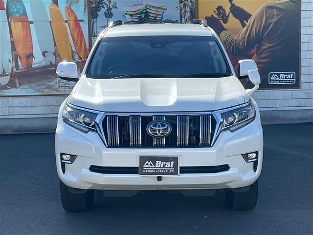 ランドクルーザープラド TX Lパッケージ 純正9インチナビ デジタルインナーミラー フロントカメラ バックカメラ ルーフレール 黒レザーシート エアシート シートヒーター パワーシート センターデフロック ETC2.0 ドラレコ(4枚目)