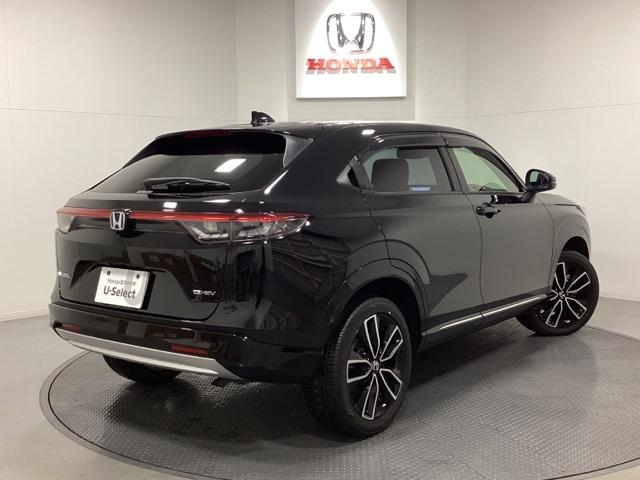 ヴェゼル e:HEVZ 純正フルセグメモリーナビ、ホンダセンシング、サイドエアバック、LEDヘッドライト、ETC、純正フロントドラレコ、フロントシートヒーター、パワーテールゲート、純正アルミホイール、光触媒抗菌消臭施工済(3枚目)