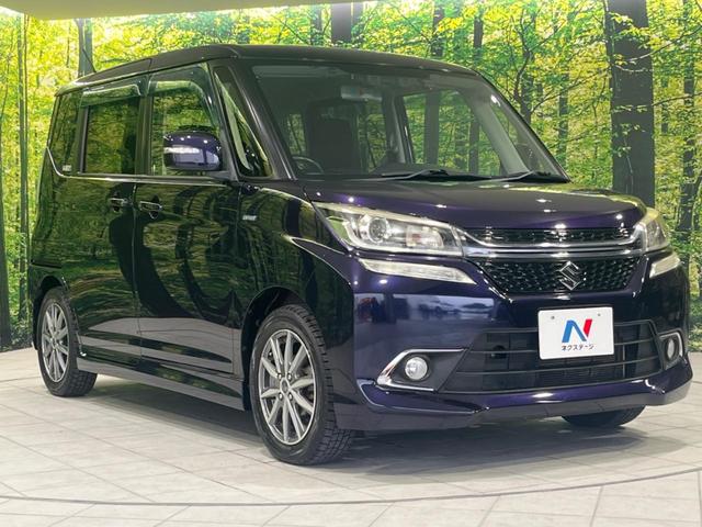 ソリオバンディット ハイブリッドＭＶ　４ＷＤ　両側電動スライド　衝突軽減装置　禁煙車　ＳＤナビ　バックカメラ　ＥＴＣ　Ｂｌｕｅｔｏｏｔｈ　フルセグ　ドラレコ　前席シートヒーター　ＬＥＤヘッド　クルコン　車線逸脱警報　誤発進抑制機能（17枚目）