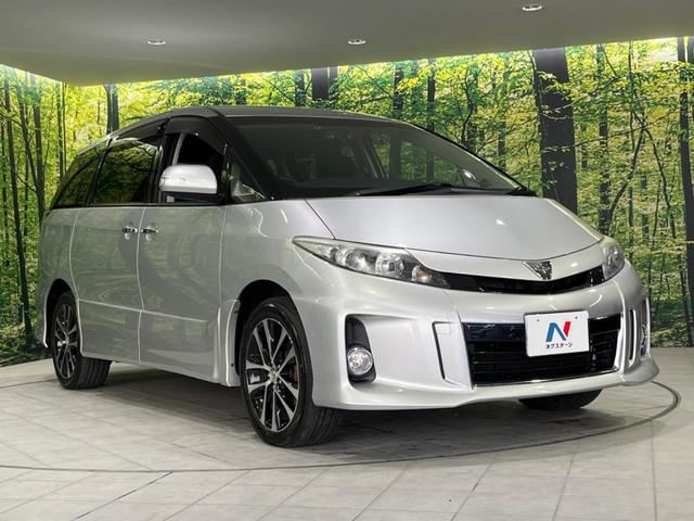 エスティマ アエラス　４ＷＤ　フリップダウン　両側電動スライド　禁煙車　純正８型ナビ　寒冷地仕様　バックカメラ　Ｂｌｕｅｔｏｏｔｈ　パワーバックドア　ＨＩＤヘッド　クルコン　リアオートエアコン　スマートキー　革巻きハンドル（18枚目）