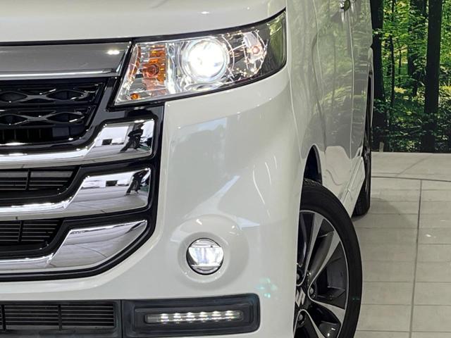 スペーシアカスタムZ ターボ 4WD ターボ 両側電動スライドドア 純正ナビ 全周囲カメラ デュアルカメラブレーキサポート 禁煙車 シートヒーター レーンキープ スマートキー HIDヘッド  クルコン 車線逸脱警報(12枚目)