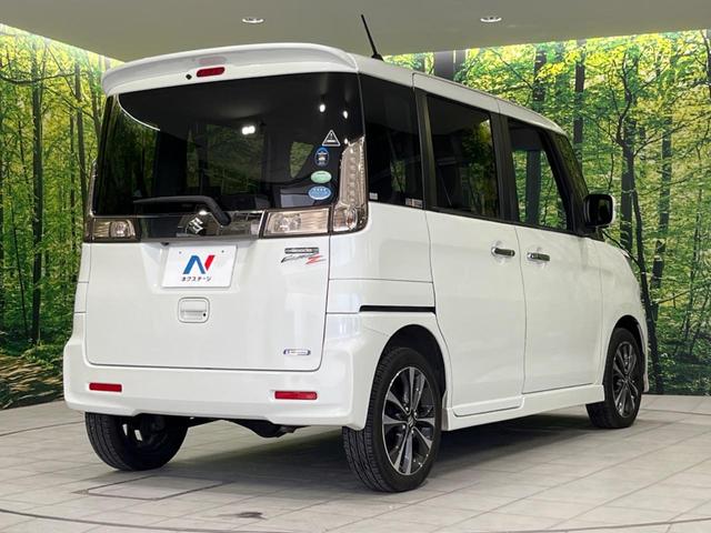 スペーシアカスタムZ ターボ 4WD ターボ 両側電動スライドドア 純正ナビ 全周囲カメラ デュアルカメラブレーキサポート 禁煙車 シートヒーター レーンキープ スマートキー HIDヘッド  クルコン 車線逸脱警報(17枚目)