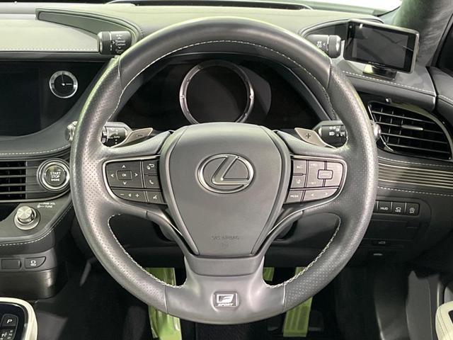 LS LS500 Fスポーツ 4WD 純正ナビ 全周囲カメラ 衝突被害軽減システム レーダークルーズ 禁煙車 電動リアゲート 白レザーシート 全席シートヒーター 前席シートエアコン ドラレコ コーナーセンサー スマートキー(8枚目)