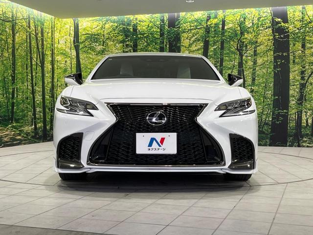 LS LS500 Fスポーツ 4WD 純正ナビ 全周囲カメラ 衝突被害軽減システム レーダークルーズ 禁煙車 電動リアゲート 白レザーシート 全席シートヒーター 前席シートエアコン ドラレコ コーナーセンサー スマートキー(14枚目)
