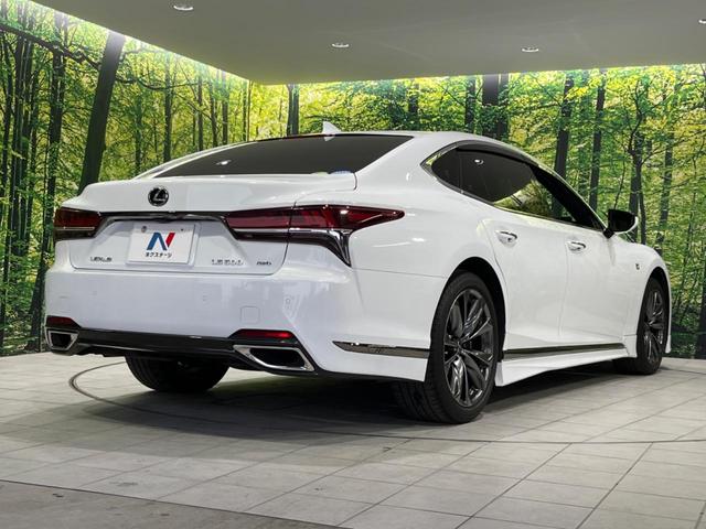 LS LS500 Fスポーツ 4WD 純正ナビ 全周囲カメラ 衝突被害軽減システム レーダークルーズ 禁煙車 電動リアゲート 白レザーシート 全席シートヒーター 前席シートエアコン ドラレコ コーナーセンサー スマートキー(17枚目)