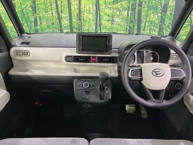 ムーヴキャンバス ストライプスG 両側電動ドア SDナビ バックカメラ 衝突被害軽減システム 禁煙車 コーナーセンサー スマートキー LEDヘッド オートハイビーム オートライト オートエアコン CD DVD再生 フルセグ(2枚目)