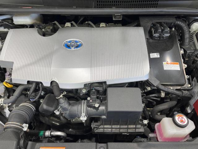 プリウス S 禁煙車 後期型 純正8型ディスプレイオーディオ バックカメラ Bluetooth接続 衝突軽減装置 レーダークルコン LEDヘッドライト オートハイビーム オートエアコン 革巻きステアリング ETC(18枚目)