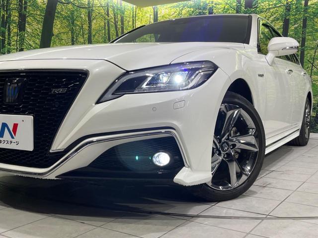 クラウンハイブリッド RS Four 4WD 禁煙車 バックカメラ 衝突被害軽減システム レーダークルーズ ドラレコ コーナーセンサー スマートキー LEDヘッド ビルトインETC オートハイビーム オートライト(12枚目)