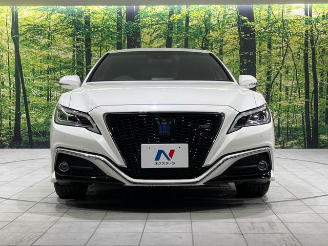 クラウンハイブリッド RS Four 4WD 禁煙車 バックカメラ 衝突被害軽減システム レーダークルーズ ドラレコ コーナーセンサー スマートキー LEDヘッド ビルトインETC オートハイビーム オートライト(14枚目)