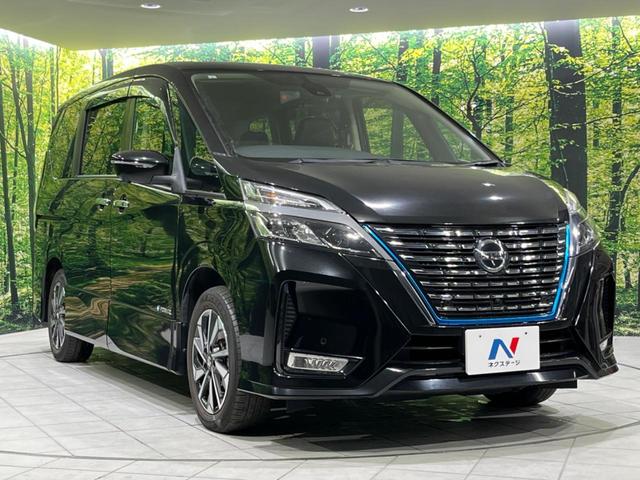 セレナ e-パワー ハイウェイスターV 純正10型ナビ 後席モニター 全周囲カメラ 両側電動ドア 衝突被害軽減 ドラレコ ETC レーダークルーズ 禁煙車 ハーフレザーシート コーナーセンサー スマートキー LEDヘッド(17枚目)